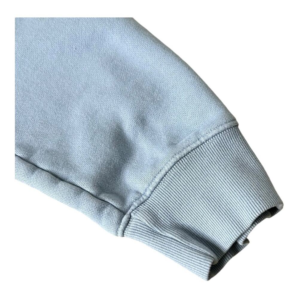 Aritzia Tna Cozy Fleece Boyfriend Polo Sweatshirt in Blue 2XL - Picture 5 of 8